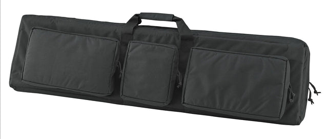 US PeaceKeeper P30049 3-Gun Case Water Resistant Black 600D Polyester w/ 3 Padded Pockets Zippered Handgun Case Webbing System & Thick Padding