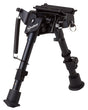 Firefield FF34023 Compact Bipod 6-9" Black Aluminum Swivel Stud Attachment or Picatinny Rail (Adapter Included) | FIREFIELD