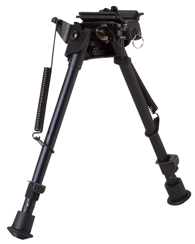 Firefield FF34024 Compact Bipod 9-14" Black Aluminum Swivel Stud Attachment or Picatinny Rail (Adapter Included) | FIREFIELD