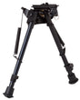 Firefield FF34024 Compact Bipod 9-14" Black Aluminum Swivel Stud Attachment or Picatinny Rail (Adapter Included) | FIREFIELD
