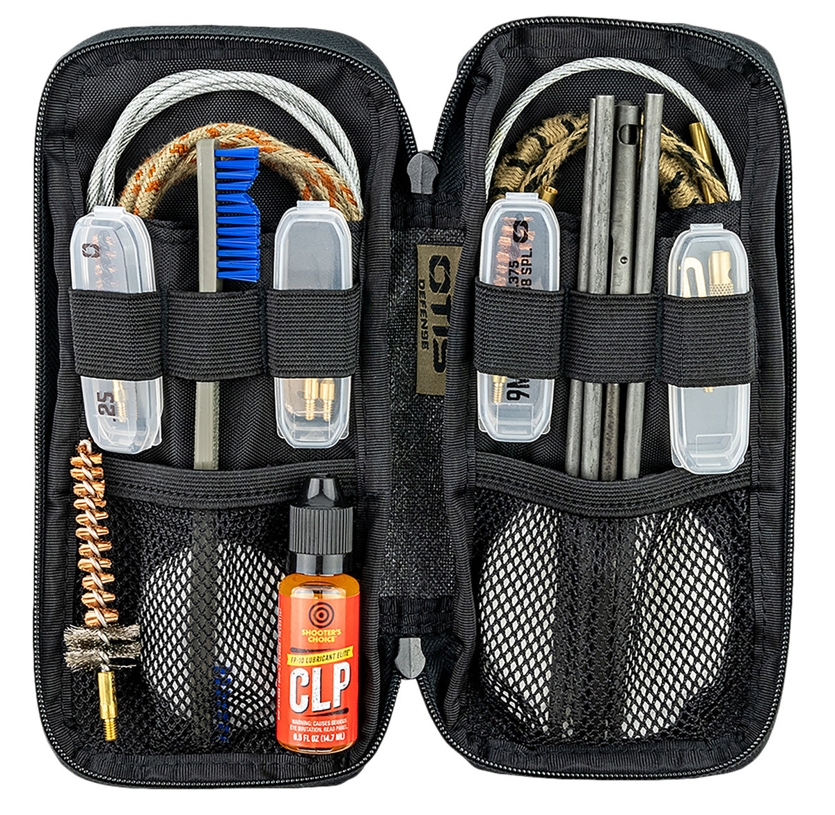 Otis FG9015569 Defender Cleaning Kit Multi-Caliber Handgun/Rifle/13 Pieces Black Nylon Case