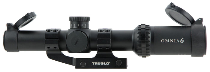 TruGlo TG8516TLR Omnia Tactical Black Anodized 1-6x24mm 30mm Tube Illuminated APTR Reticle | TRUGLO