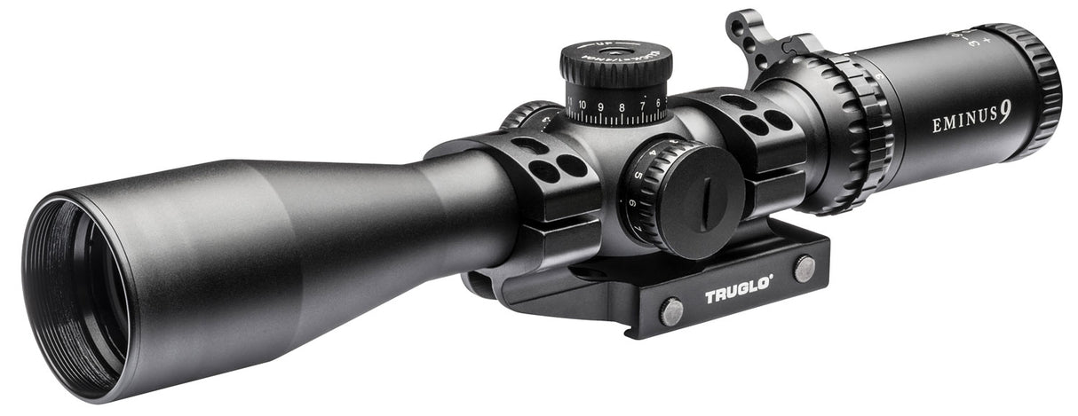 TruGlo TG-8539TLR Eminus Black Anodized 3-9x42mm 30mm Tube Dual Illuminated (Green/Red)TacPlex MOA Reticle | TRUGLO