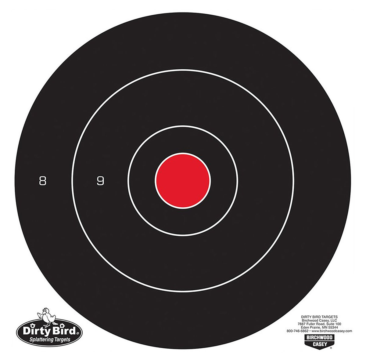 Birchwood Casey Dirty Bird Target Bullseye 12 in. 12 pk.