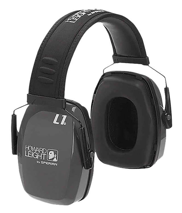 Howard Leight R01524 Leightning L1 Passive Muff 25 dB Over the Head Charcoal/Black Adult