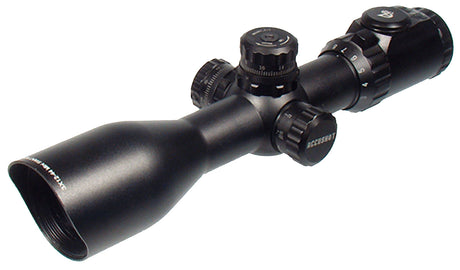 UTG SCP3-UM312AO Accushot Black Hardcoat Anodized 3-12x 44mm 30mm Tube Illuminated Red/Green Mil-Dot Reticle | UTG