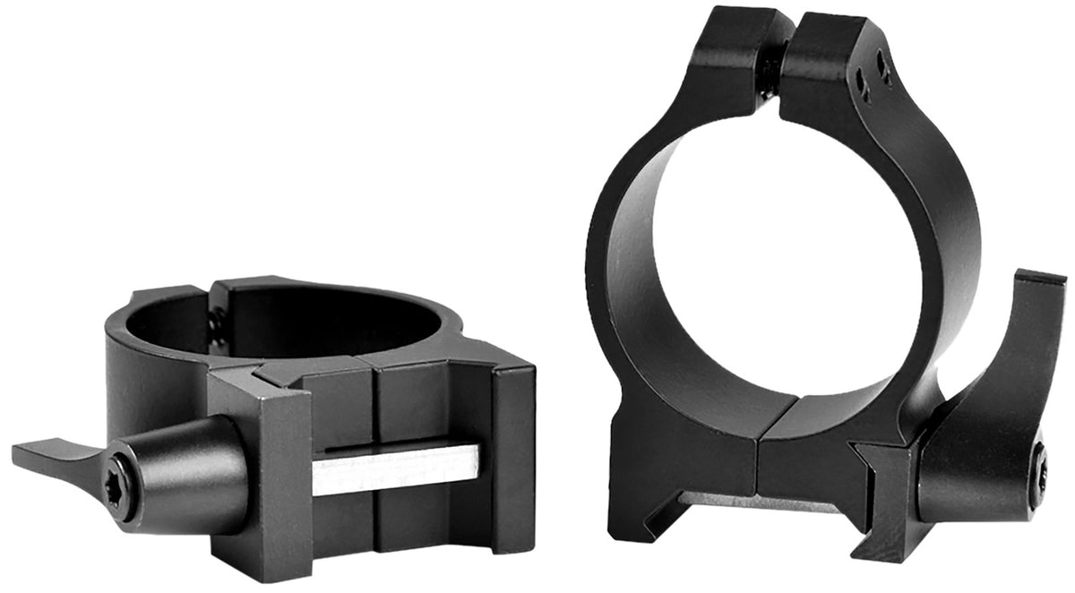 Warne 213LM Vertical Rings Maxima Matte Black 30mm Low Quick Detach 0 MOA