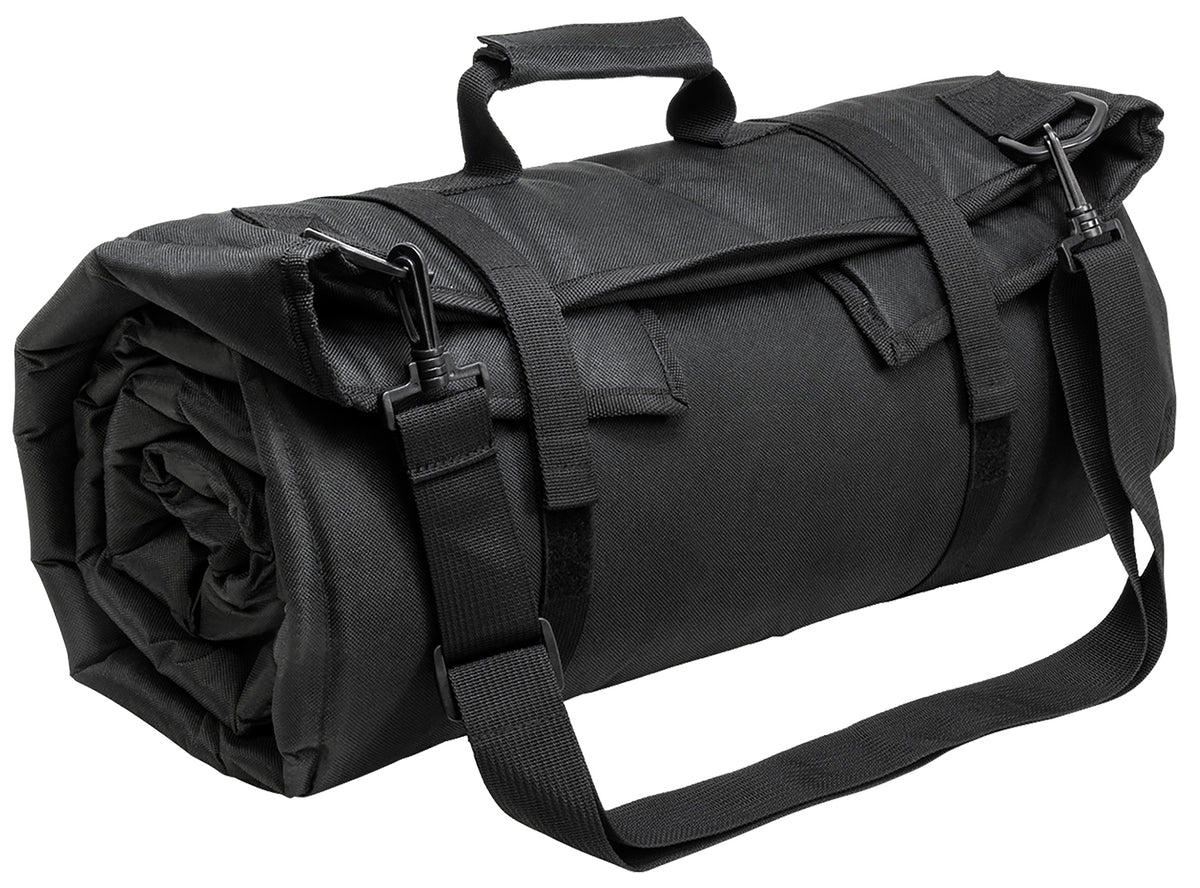 NcStar CVSHMR2957B Roll Up Shooting Mat Black PVC 69"L x 35" H