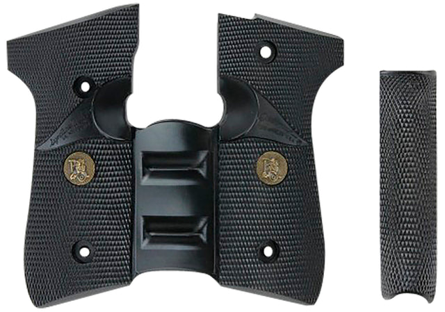 Pachmayr 02500 Signature Grip Wraparound Black Rubber with Backstrap & Finger Grooves for Beretta 92FS, 96FS | PACHMAYR