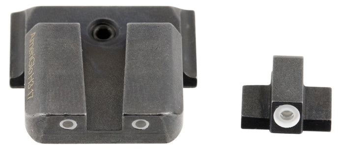 AmeriGlo SW801 Classic Tritium Sight Set for Smith & Wesson M&P Green Tritium White Outline Front Sight-Green Tritium White Outline Rear Sight