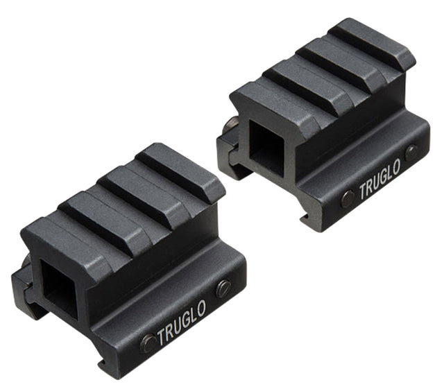 TruGlo TG8982B Picatinny Riser Mount Matte Black Anodized