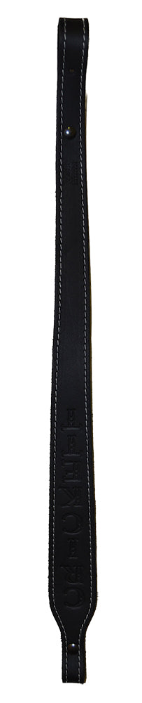 Crickett KSA800 Rifle Sling Embossed Black Leather, 23"L x 1.75" W