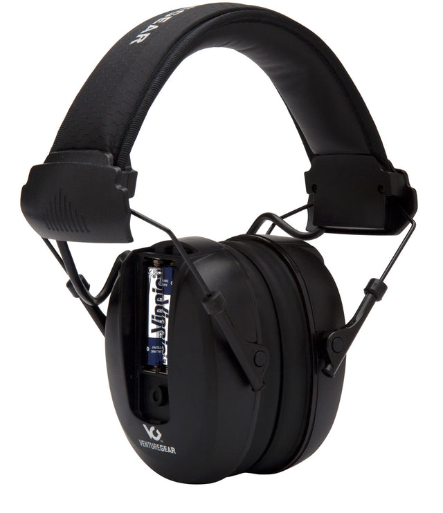 Pyramex VGPME10 Venture Gear Clandestine Electronic Muff 24 dB Over the Head Black Adult 1 Pair