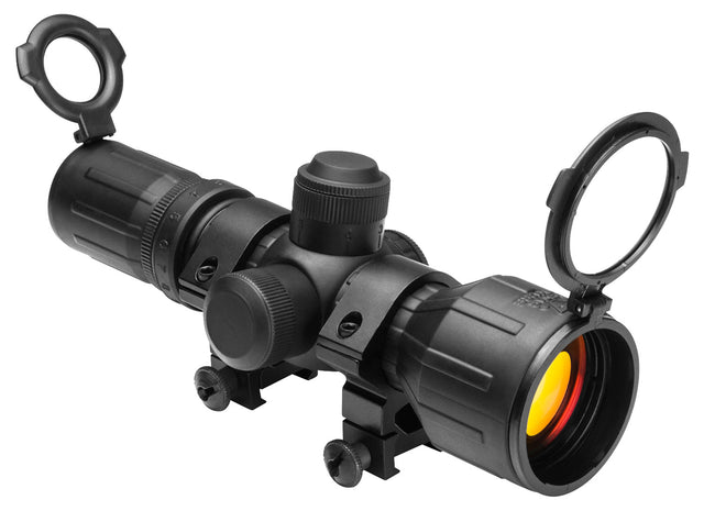 NcStar SEECR3942R Tactical Compact 3-9x42mm Red/Green Illuminated P4 Sniper Reticle 30mm Tube One Piece Aluminum Body w/Rubber Outer Coating | NCSTAR