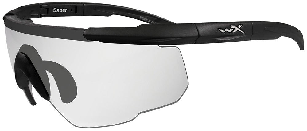 Wiley X Eyewear 303 Saber Advanced Safety Glasses Matte Black/Clear