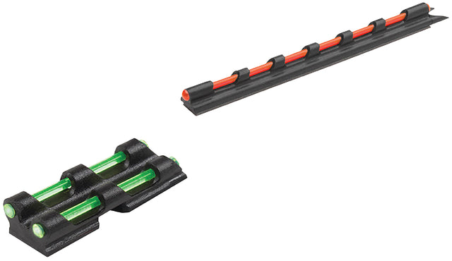 Truglo TG94 Gobble-Dot Universal Shotgun Green/Red Fiber Optic Green Fiber Optic Black