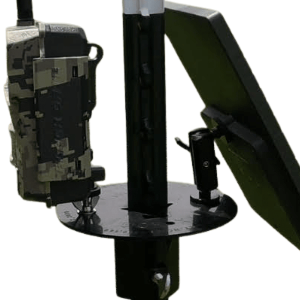 Patented T-Post Trail Camera & Solar Panel Mount — 1 Articulating Arm | ShopThermalOptics | Accessories