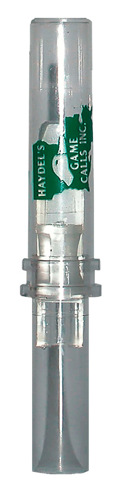 Haydel's Game Calls DR85 Double Reed Open Call Double Reed Mallard Sounds Attracts Ducks Clear Plastic
