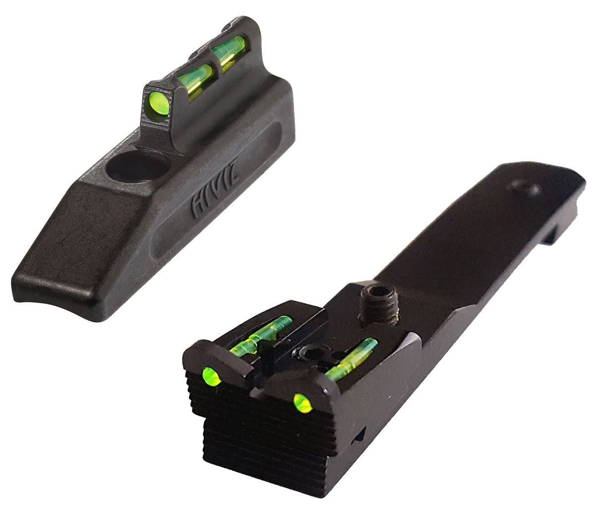 HIVIZ Fiber Optic Sight Set Henry .22 LR with Interchangable LitePipes
