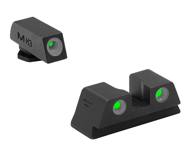 Meprolight USA 102203131 Tru-Dot Green Tritium Green Tritium/Black Frame, Compatible w/Glock 42
