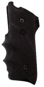 Hogue 82000 Rubber Grip Black with Finger Grooves for Ruger Mark II, III | HOGUE