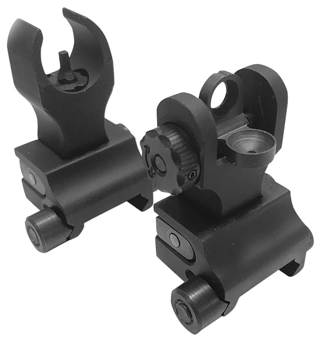 Samson FFSFRSPKG Sight Set Black Anodized Folding HK Front, A2 Rear for AR-15