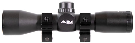 Aim Sports JTM432B Tactical Compact Black Anodized 4x 32mm 1" Tube Mil-Dot Reticle | AIM SPORTS