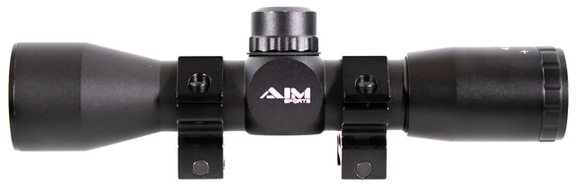 Aim Sports JTM432B Tactical Compact Black Anodized 4x 32mm 1" Tube Mil-Dot Reticle | AIM SPORTS