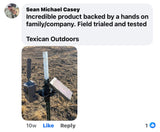 Patented T-Post Trail Camera Mount with 2 Articulating Arms