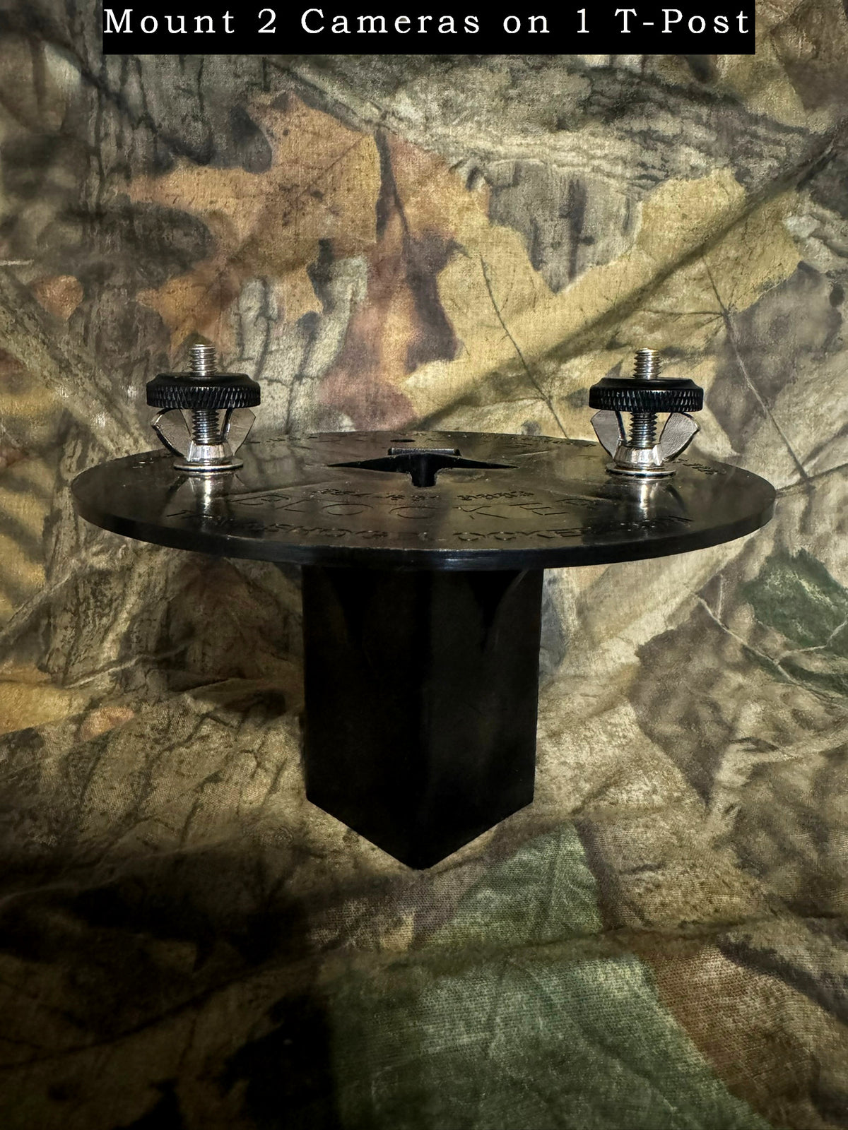 Patented T-Post Mount for 2 Trail Cameras — No Arms, Direct Mount | ShopThermalOptics | Accessories