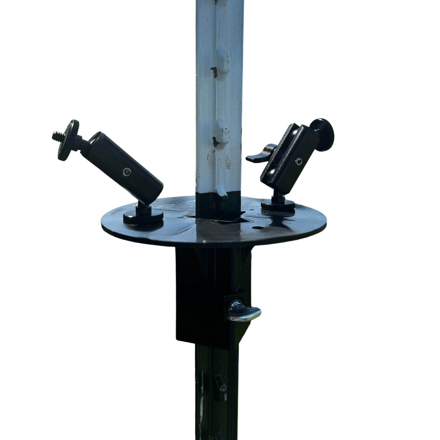 T Post Mount with 2 Articulating Arms