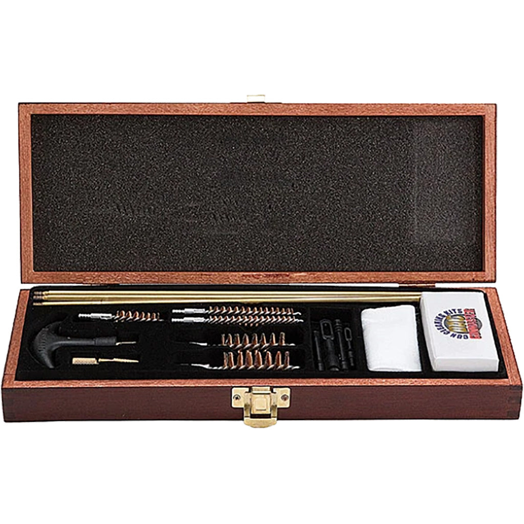 Gunmaster Universal Gun Cleaning Kit Wooden Case 18 pc. | Gunmaster