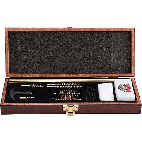 Gunmaster Universal Gun Cleaning Kit Wooden Case 18 pc. | Gunmaster