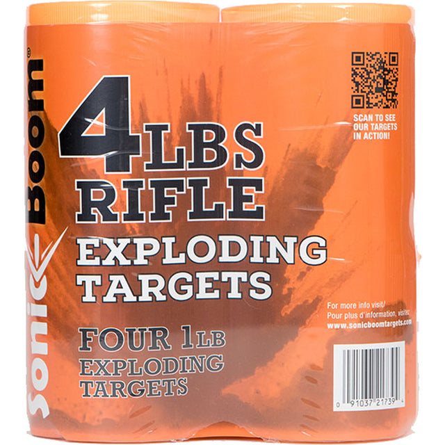 Sonic Boom Exploding Rifle Targets 1 lb. 4 pk. | Sonic Boom