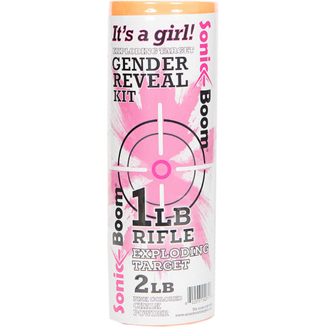 Sonic Boom Exploding Target Gender Reveal Kit Girl 1 lb. Pink | Sonic Boom