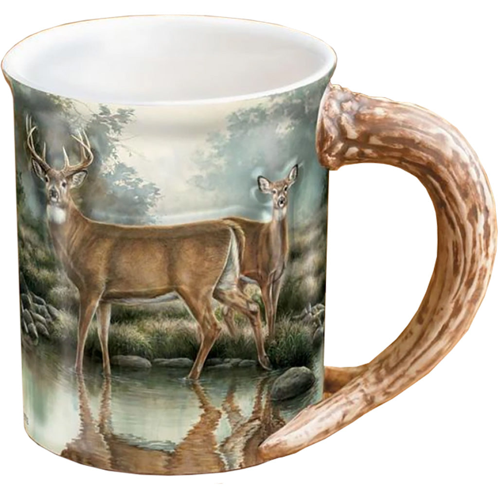 Wild Wings Sculpted Mug Tranquil Waters Whitetail Deer | Wild Wings
