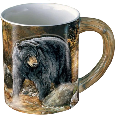 Wild Wings Sculpted Mug Autumn Streamside Bear | Wild Wings