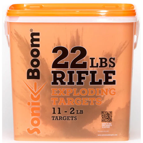 Sonic Boom Exploding Rifle Targets Bucket 2 lb. 11 pk. | Sonic Boom