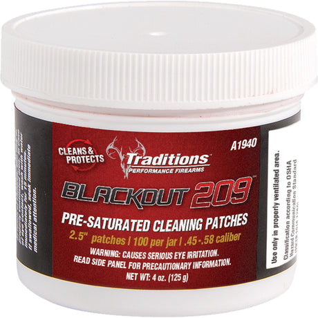 BlackOut 209 Pre-Saturated Cleaning Patches | Traditions