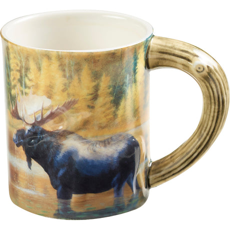 Wild Wings Sculpted Mug The Loner Moose | Wild Wings