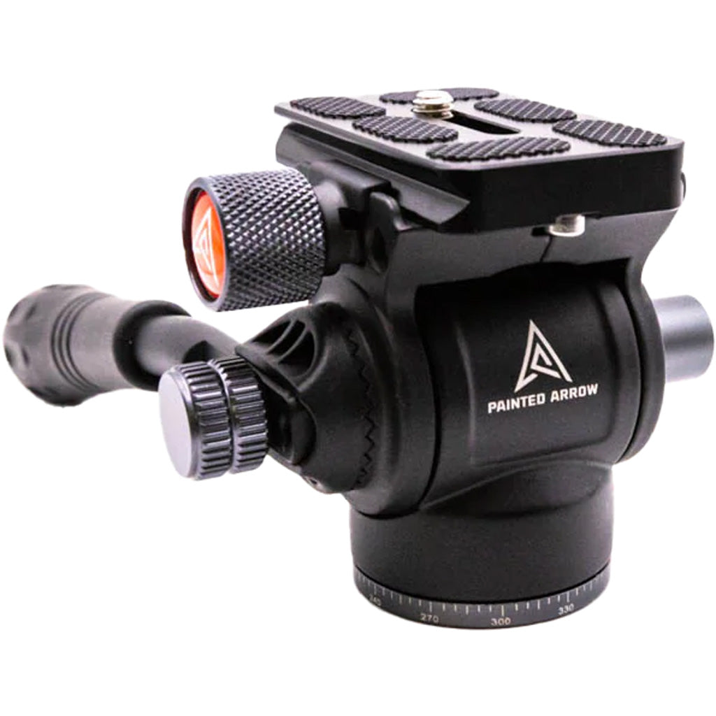 Painted Arrow FH-1 Tripod Fluid Head 1/4-20 and 3/8-16 Compatible | PAINTED ARROW