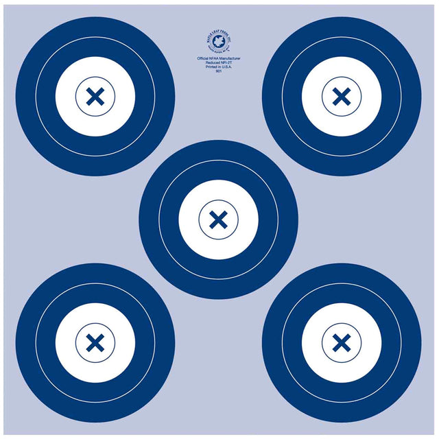 Maple Leaf NFAA Indoor Target 5 Spot Target 25 pk. | Maple Leaf Press