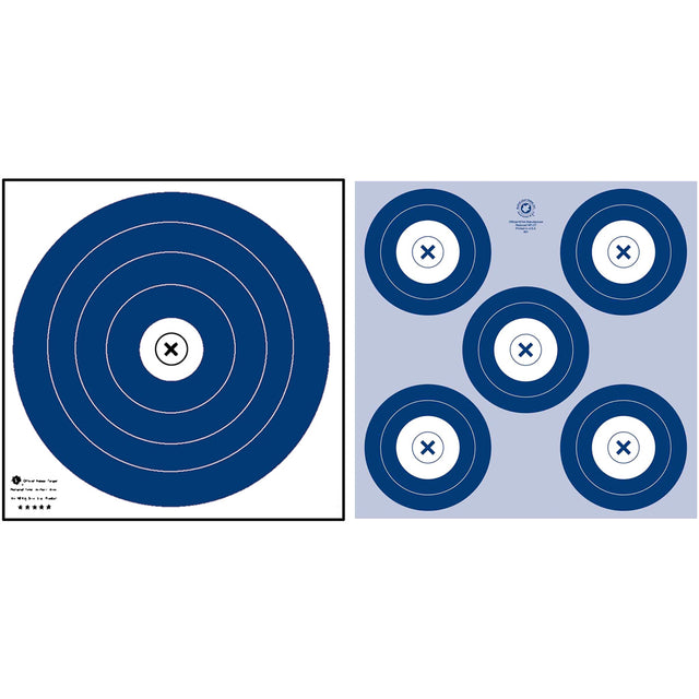 Maple NFAA Dual 1-Spot/5-Spot Target 25 pk. | Maple Leaf Press