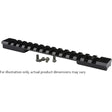 Warne Mountain Tech Tactical Rail Matte Black Howa/Vanguard Long Action | Warne