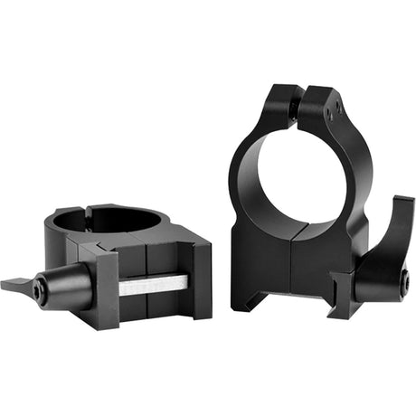 Warne Maxima Vertical Quick Detach Scope Rings Matte Black 1 in. High | Warne