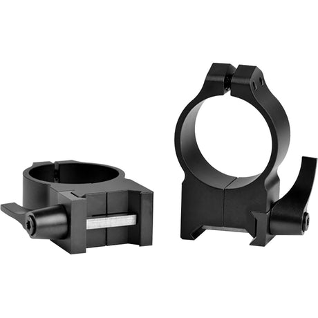 Warne Maxima Vertical Quick Detach Scope Rings Matte Black 30mm High | Warne
