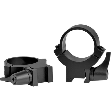 Warne Maxima Horizontal QD Rimfire Scope Rings 3/8 Dovetail Matte Black 1 in. High | Warne
