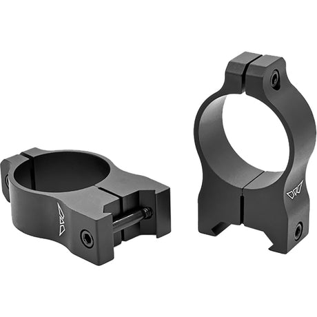 Warne Vapor Aluminum Scope Rings Matte Black 30mm High | Warne