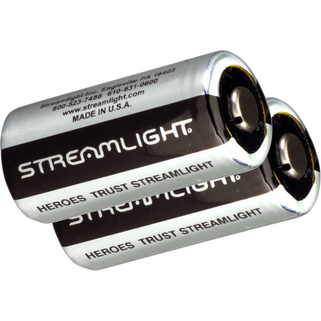 Streamlight Lithium Batteries CR123A 2 Pack | Streamlight