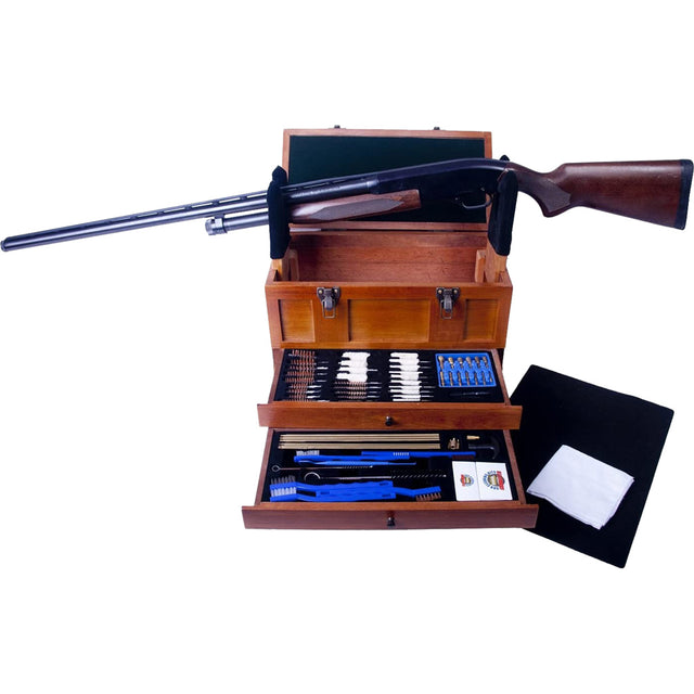 Gunmaster Universal Cleaning Kit Wooden Toolbox 63 pc. | Gunmaster